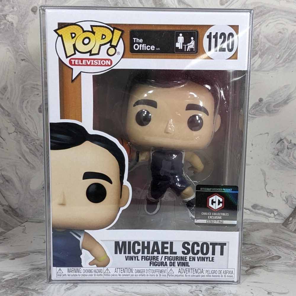 Funko Pop Chalice Collectibles Exclusive The Office Michael Scott Basketball NIB